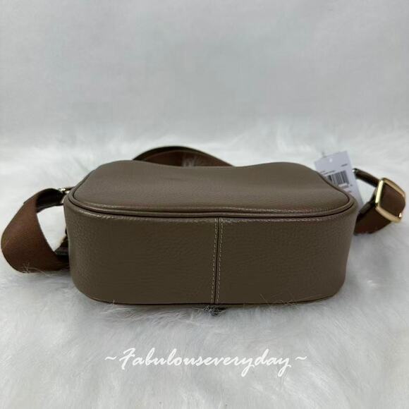 COACH Amelia Saddle Bag Shoulder/Crossbody Bag In Leather/Dark Stone CP107 NWT - Picture 6 of 8